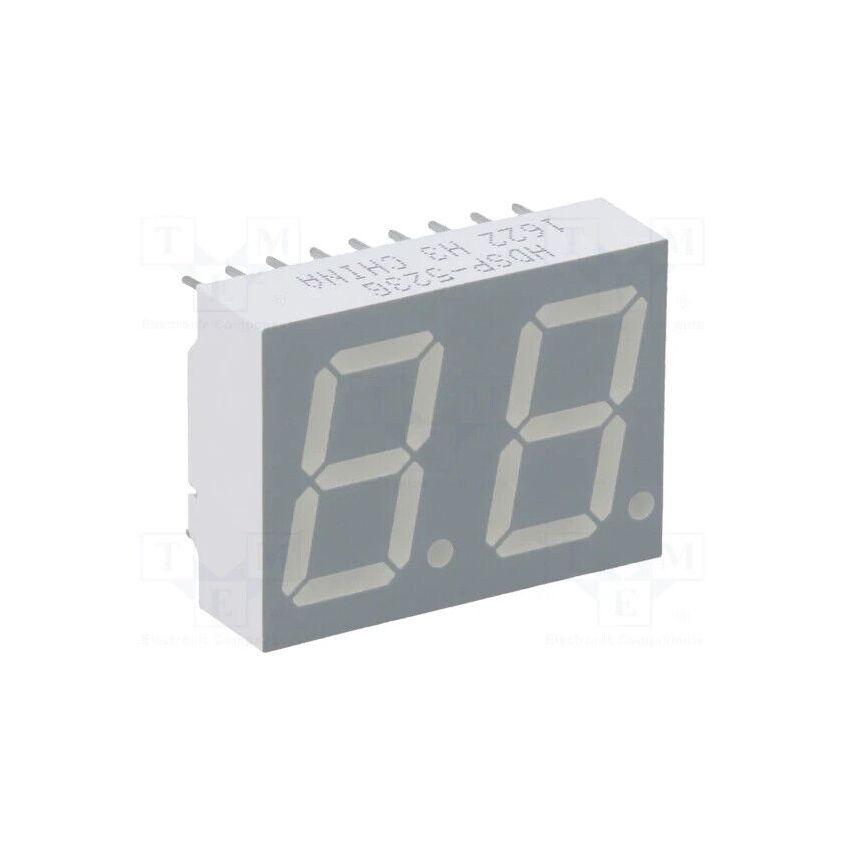 HDSP-523G HDSP523G Display: LED; 7-segment; 14.22mm; 0.56