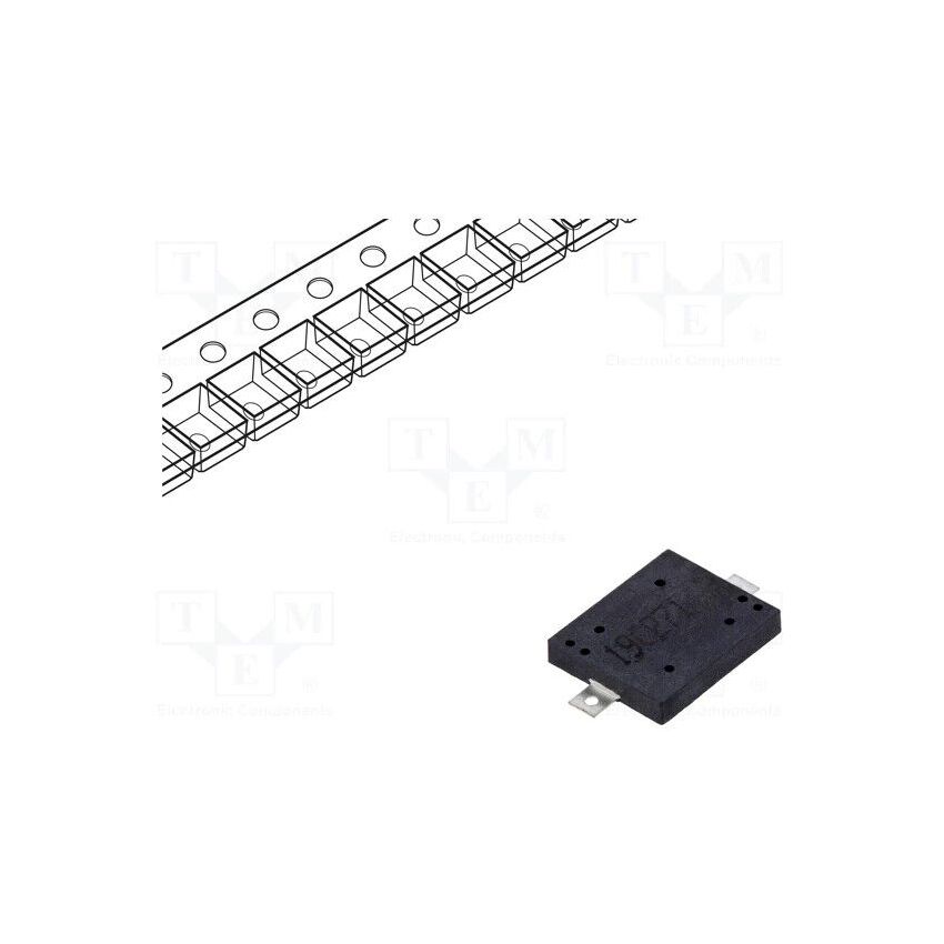 LPT1109DS-HL-05 Sound transducer: piezo; without built-in generator 40÷105°C