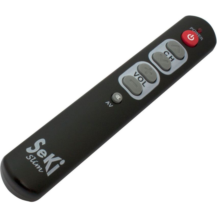 UNIVERSAL small remote control SeKi Slim BLACK Large Buttons ''