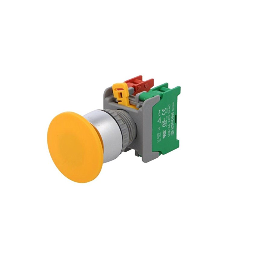 EB22-1-O/C-Y Switch push-button 1-position NC + NO 3A/230VAC 22mm EB22-1O/CY