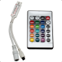 24 KEYs Mini IR Remote Controller for SMD 5050 3528 LED RGB Stripe 12v  24KM