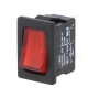 01800.1102-02 ROCKER; SPST; Pos: 2; ON-OFF; 10A/250VAC; red; IP40; LED; 100mΩ