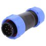 SP2110/P9SP21;SP21; plug; male; PIN: 9; IP68; 7÷12mm; soldering; for cable; 500V