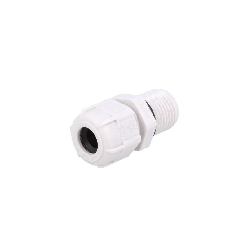 BM4009L Cable gland; with long thread; PG9; IP68; polyamide; grey; UL94V-2