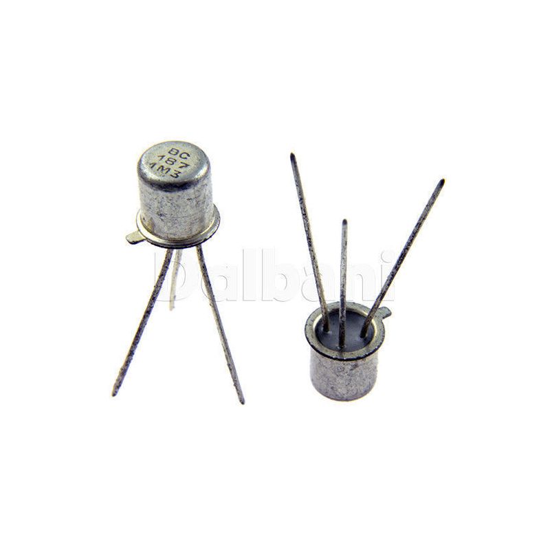 (2PCS) BC187 TRANSISTOR TO-18  (LOT OF 2) 'IMAGE FOR REF ONLY