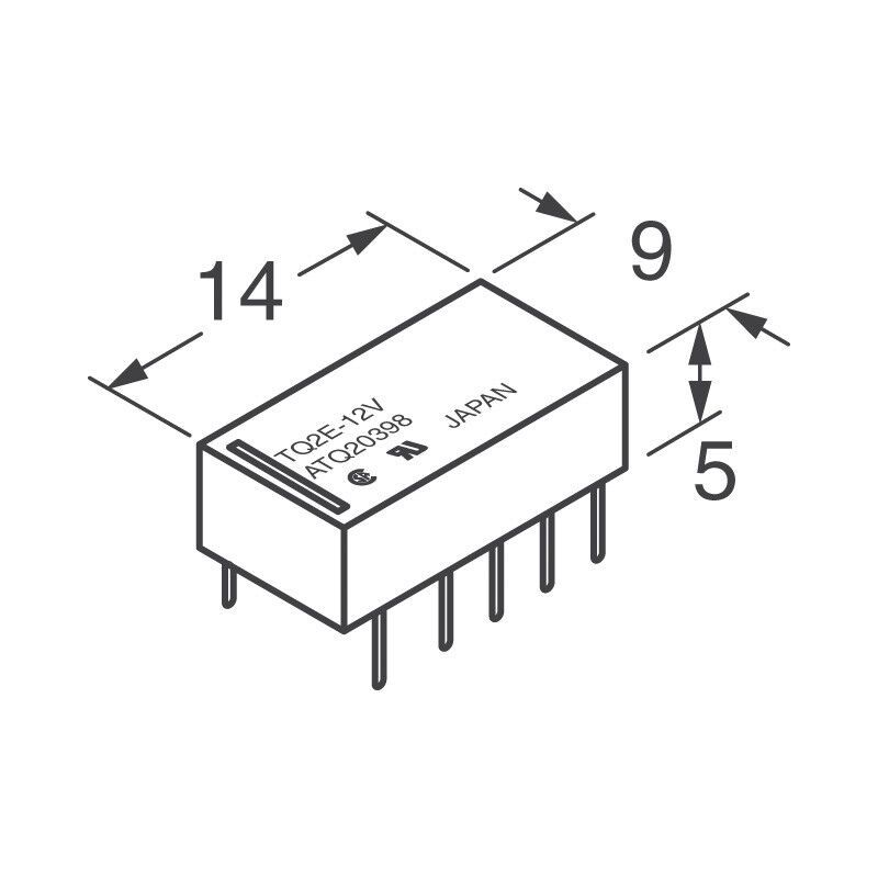 TQ2-L-5V RELAY TELECOM DPDT 1A 5V IMAGE FOR REF