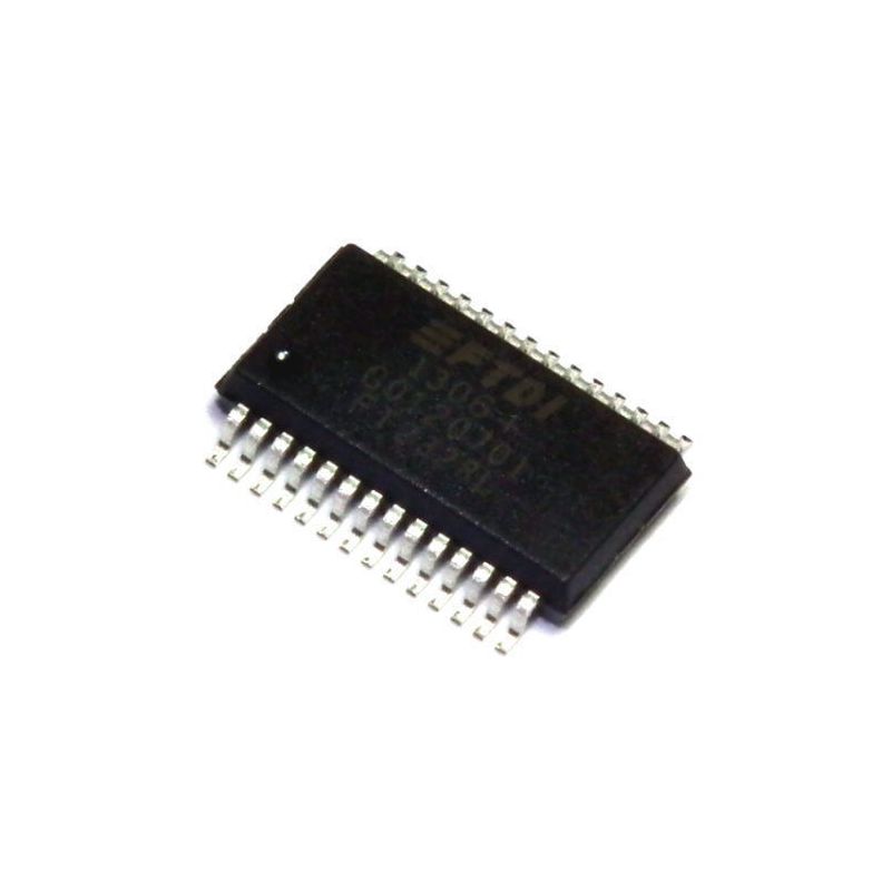 FT232RL Interface Bridges, USB to UART, 1.8 V, 5.25 V, SSOP, 28 Pins,
