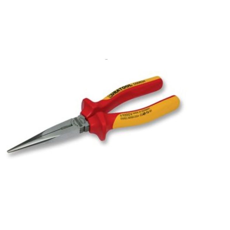D00634 Combination Pliers, Needle Nose, Serrated Jaw, VDE Insulated