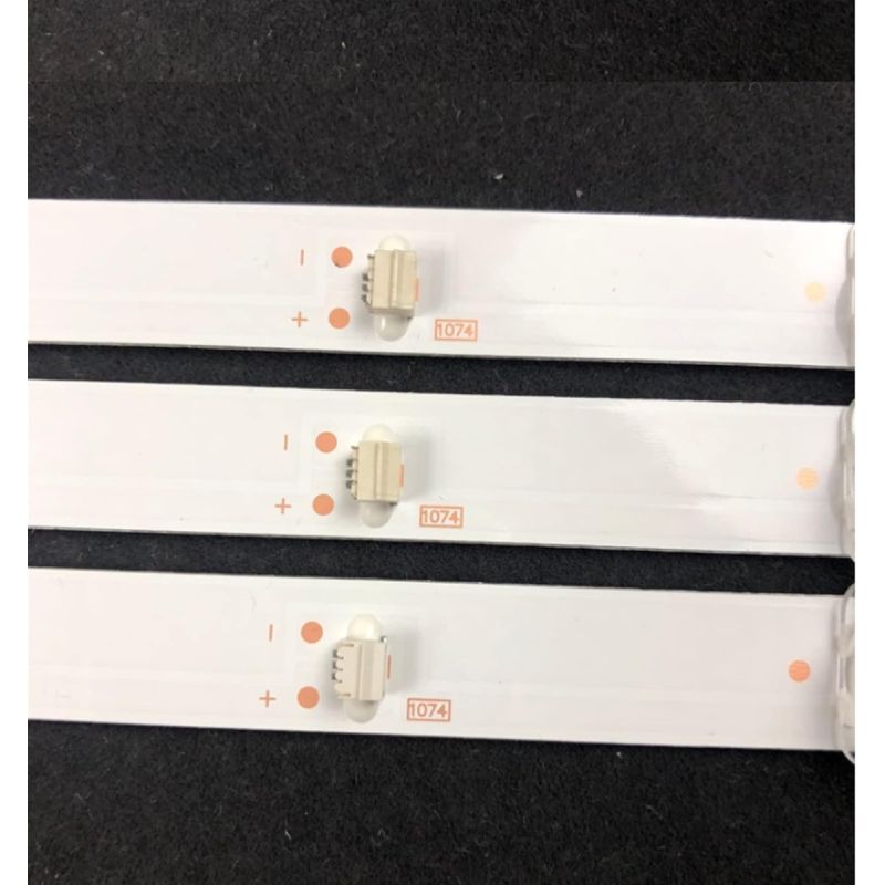 KIT 3 pcs STRIP 8 LED TV KONKA 43E20-3X8-8S1P-1410-0D20 CC02430D738V04  