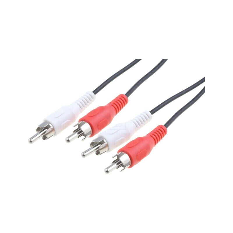  50340 Goobay Cable; RCA plug x2,both sides; 15m; NICKEL PLATEDUK COMPANY