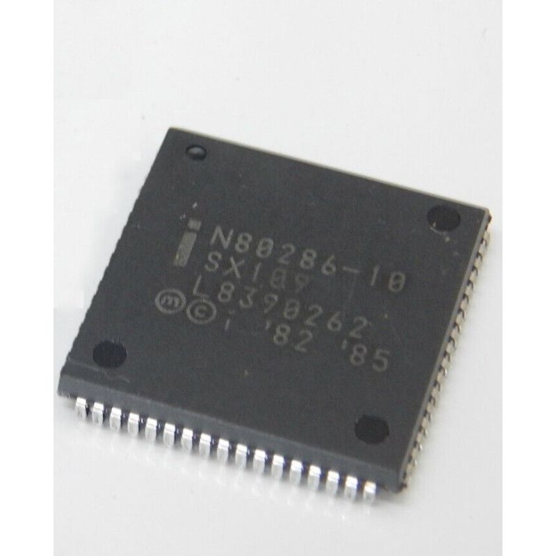 INTEL N80286-10 CPU MICROPROCESSOR 16 BIT 5V PLCC68