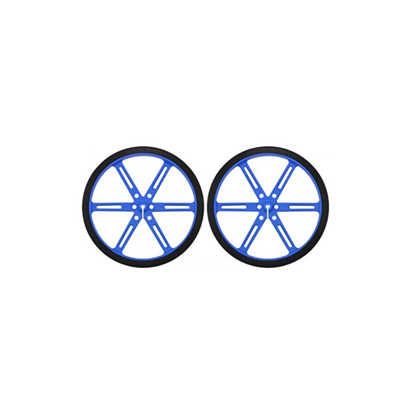 POLOLU-1438 Pololu Wheel 90-10mm Pair - Blue- POLOLU