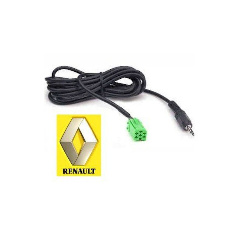 AUX-RENAULT.02 MALE 3.5mm jack lead for Update List radio only Aux adapter 'UK