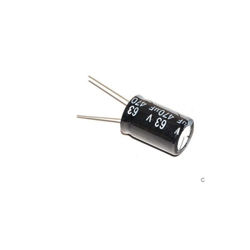 (2PCS )  470uF-63V CAPACITOR (LOT OF 2) 470UF 63V