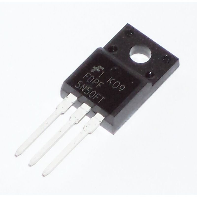 FDPF5N50FT 4.5 A, 500 V, 3-Pin TO-220F MOSFET