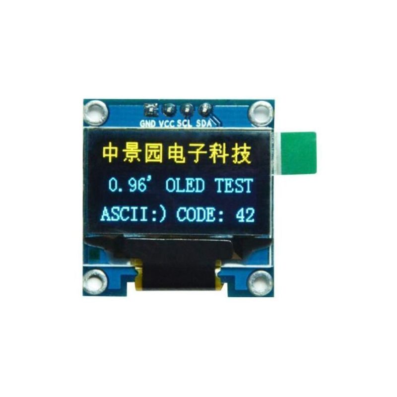 0.96in I2C IIC SERIAL 128X64 OLED LCD LED DISPLAY BLUE/WHITE NEW UK NE0046