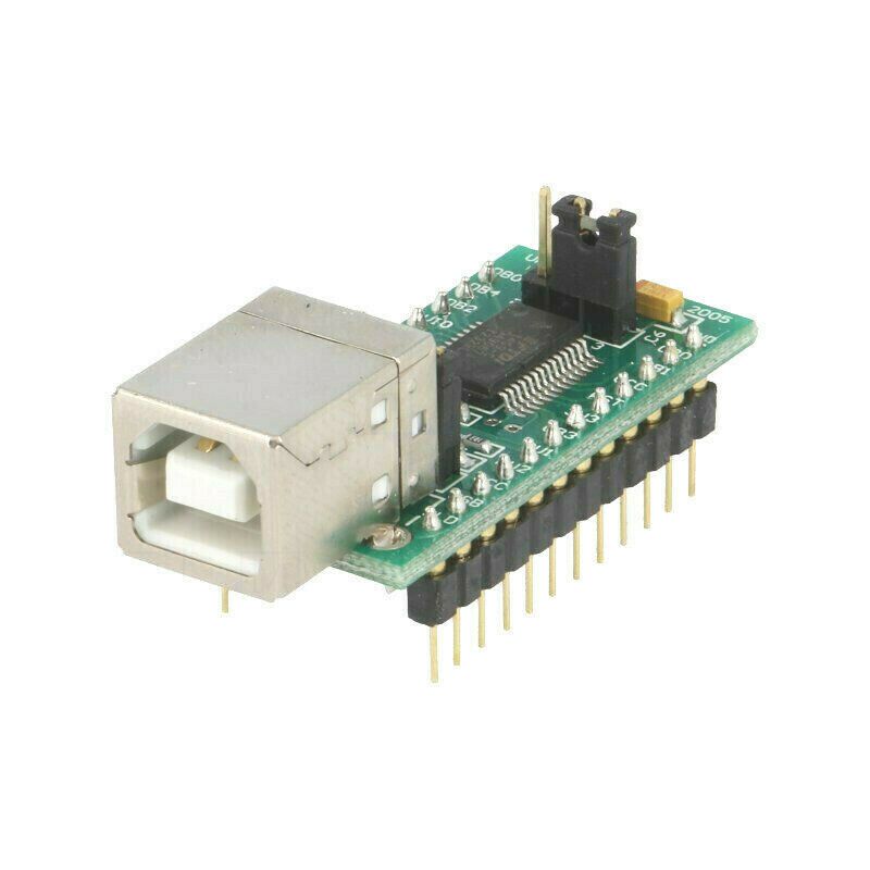 FTDI UM232R Module: USB; UART; USB B,pin strips; -40÷85°C; 3.3÷5.25VDC