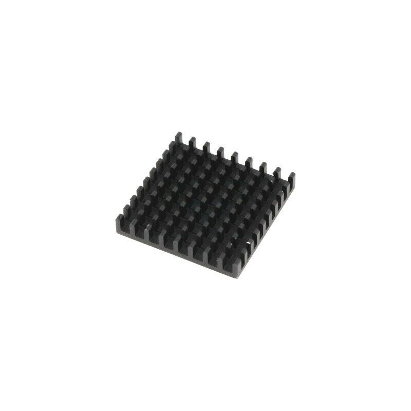 ICKBGA35X35 Heatsink: extruded; black; L: 35mm; W: 35mm; H: 6mm; aluminium