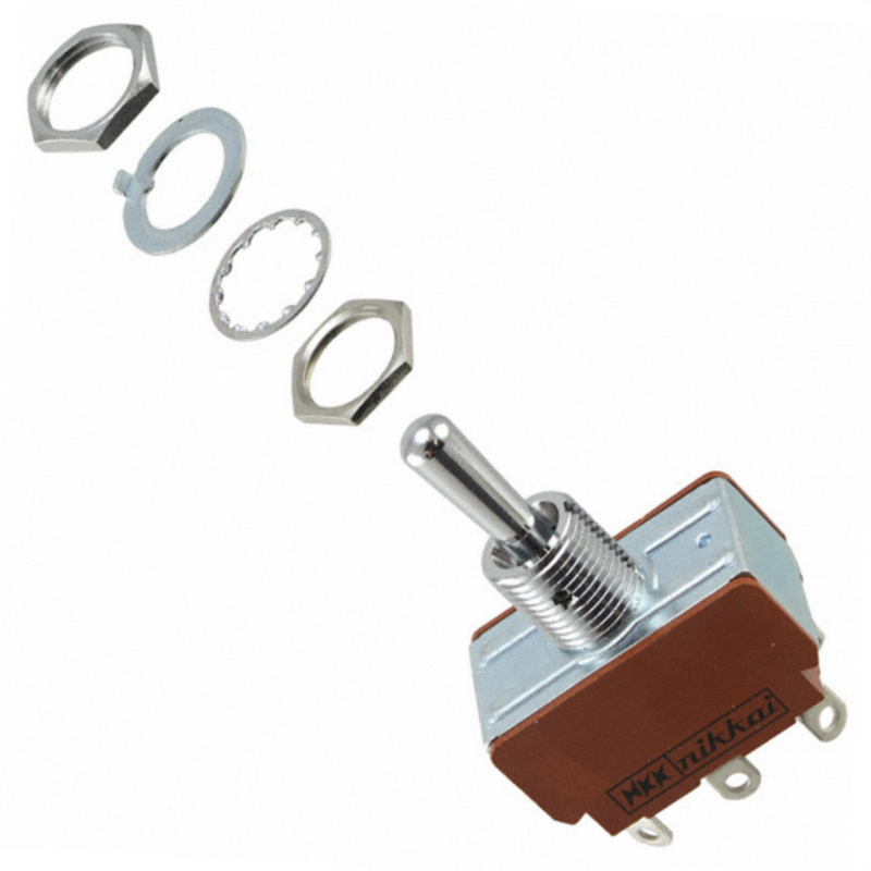 S333F NKK SWITCH TOGGLE DPDT 25A 125V