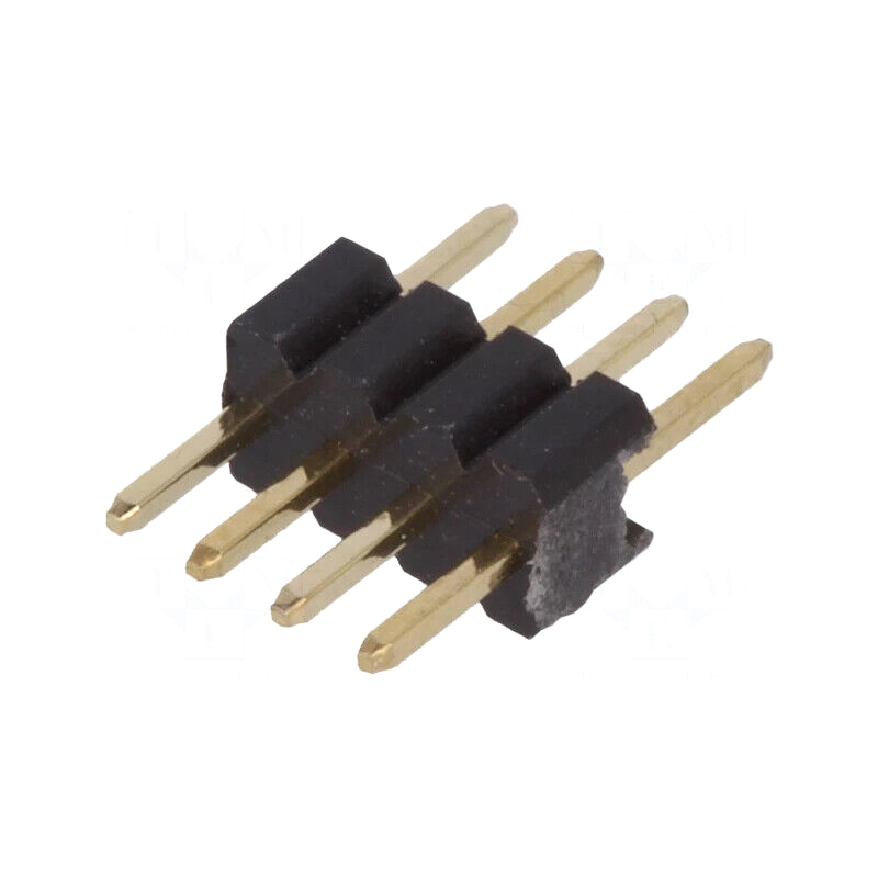 ZL319-4P Pin header; pin strips; male; PIN: 4; straight; 1.27mm; THT; 1x4  (X5)