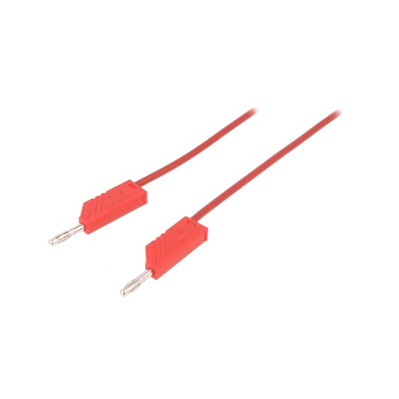 MLN100/1RT Test lead; 60VDC; 16A; with 4mm axial socket; Len: 1m; red