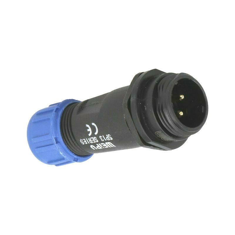 SP1311/P2I  Plug; male; SP13; PIN: 2; IP68; 4÷6.5mm; 13A; soldering; for cable