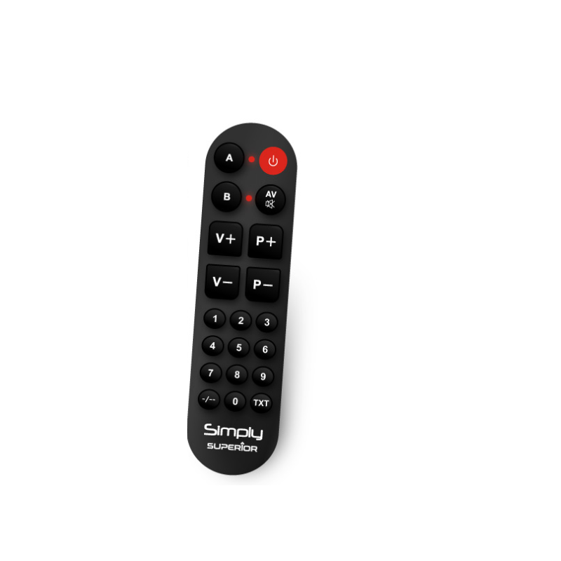 Universal remote control. For those who love simplicity. SUPERIOR   SUPSIMP