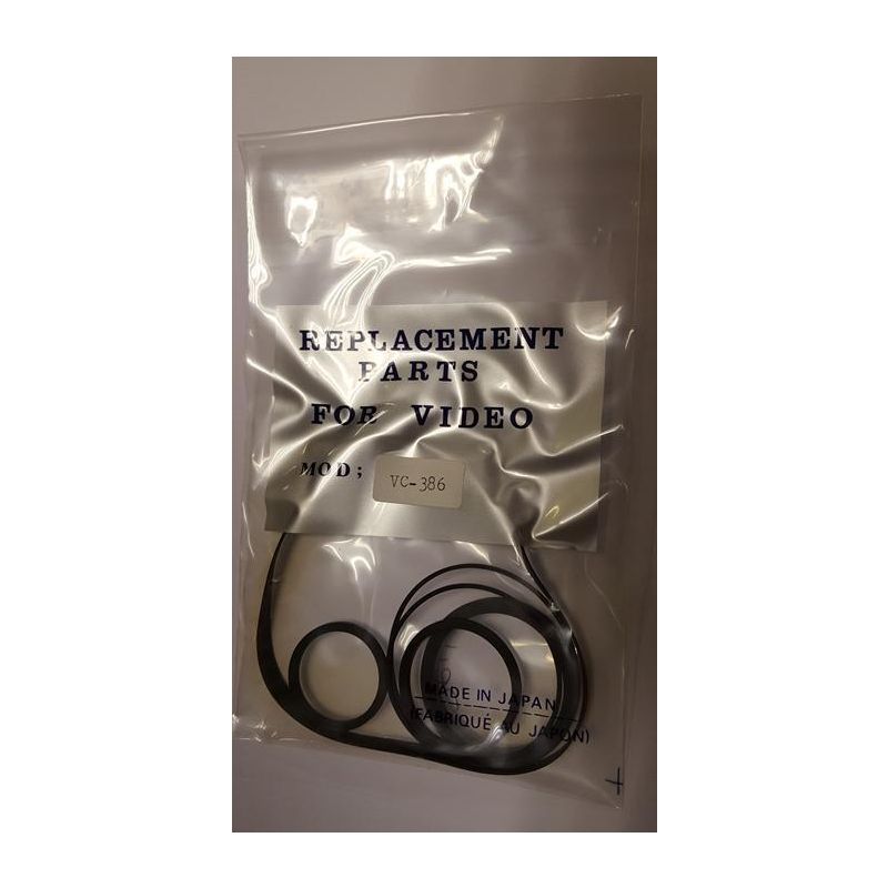 VC-386  VIDEO BELT KIT FOR SHARP (6)   (LOT OF 2) VC386
