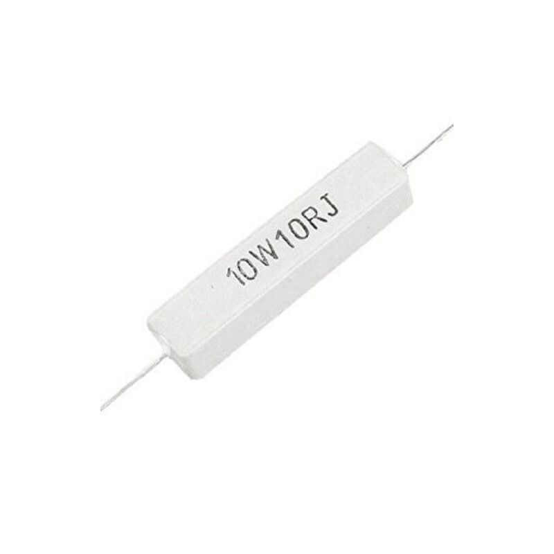 10ohm 10w ceramic resistor (LOT OF 5)