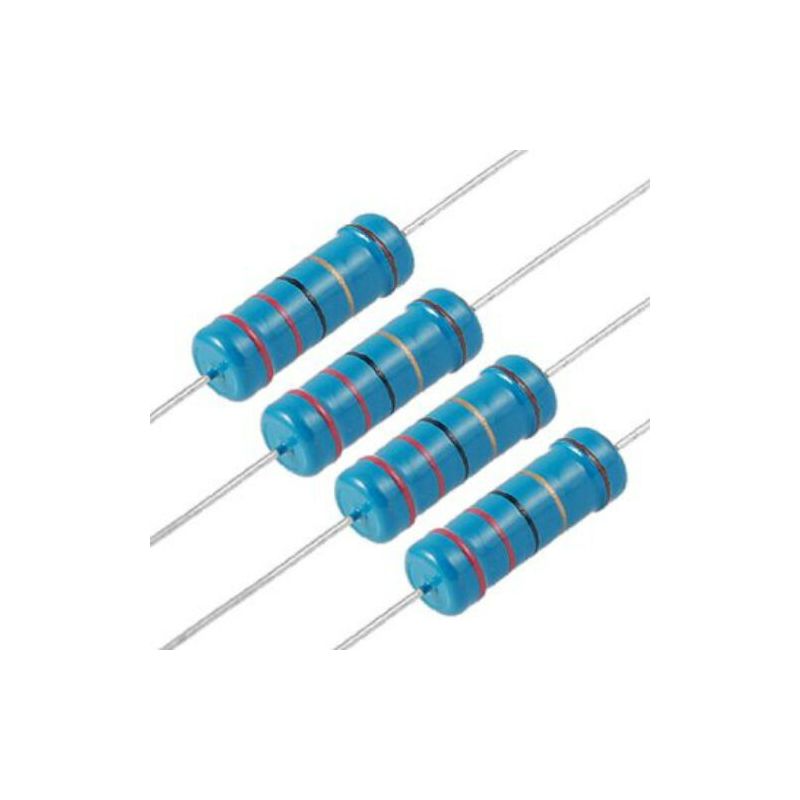 47 Ohm 1/2 W METAL FILM RESISTOR  (LOT OF 5PCS)
