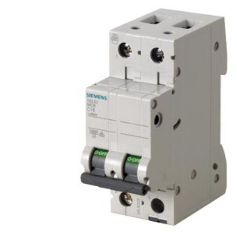 5SL6210-6 Circuit breaker; 400VAC; Inom: 10A; Poles: 2; Charact: B; 6kA; IP20 UK