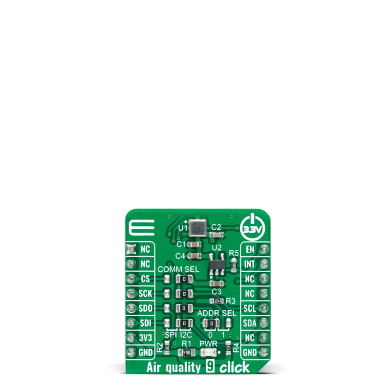MIKROE-5060 Múltiple Función Sensor Desarrollo Tools Aire Calidad 9Click GB