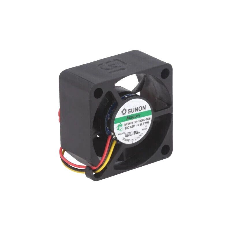 MF30151V1-G99-A Fan: DC; axial; 12VDC; 30x30x15mm; 10.14m3/h; 27dBA; Vapo; 9500r
