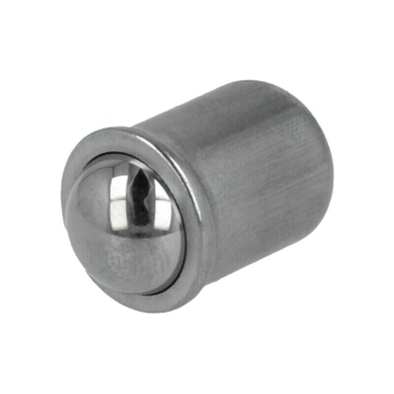 GN 614-6-NI Smooth ball spring plunger; stainless steel; L: 7mm; F1: 5.5N