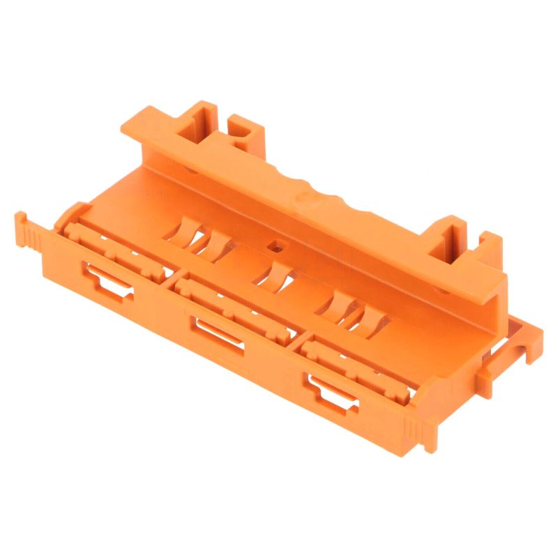 221-500 Mounting clamp; 221; DIN rail; orange