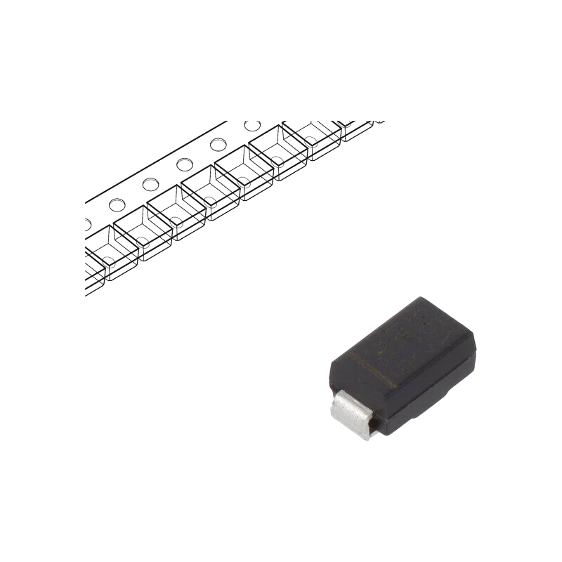 BYG23M-E3/TR Diode: rectifying; SMD; 1kV; 1.5A; 75ns; SMA; Ufmax: 1.35V (X2)