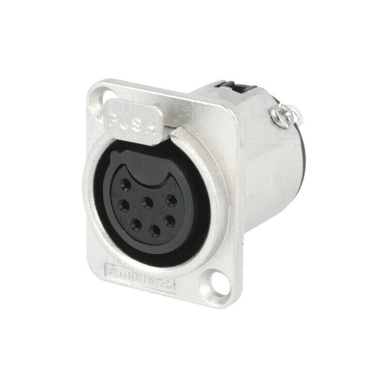 AC7FDZ Socket; XLR; female; PIN: 7; straight; soldering; tinned; 133V; 5A