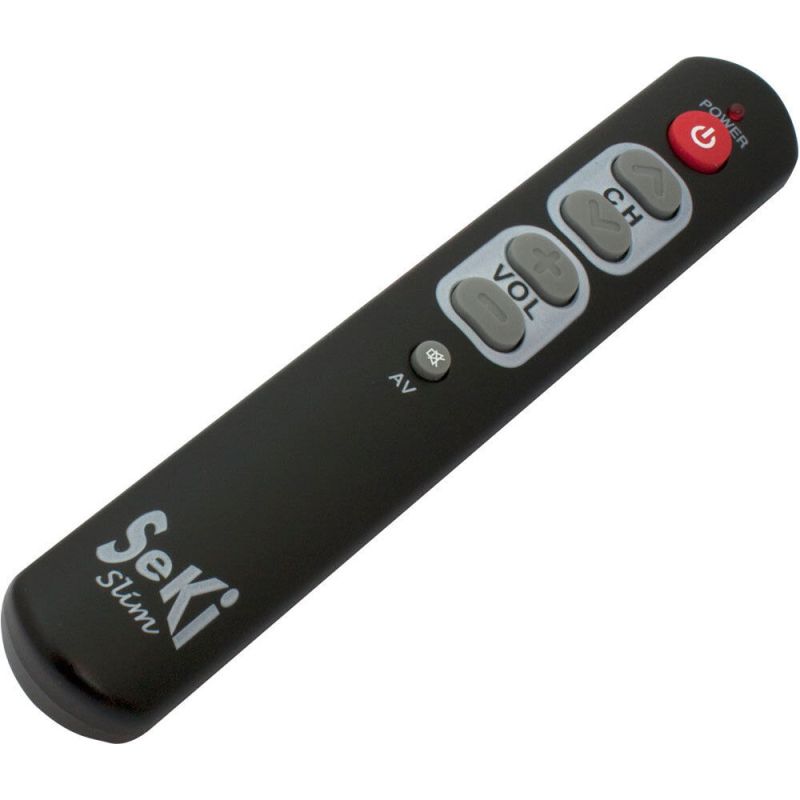 UNIVERSAL small remote control SeKi Slim BLACK Large Buttons ''