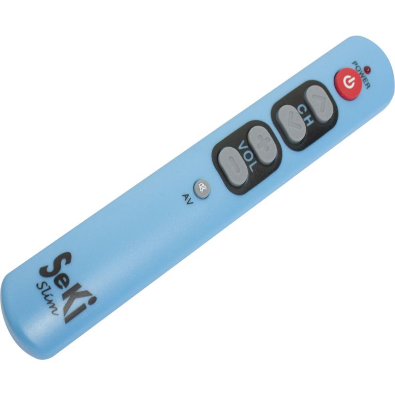 UNIVERSAL small remote control SeKi Slim LIGHT BLUE Large buttons