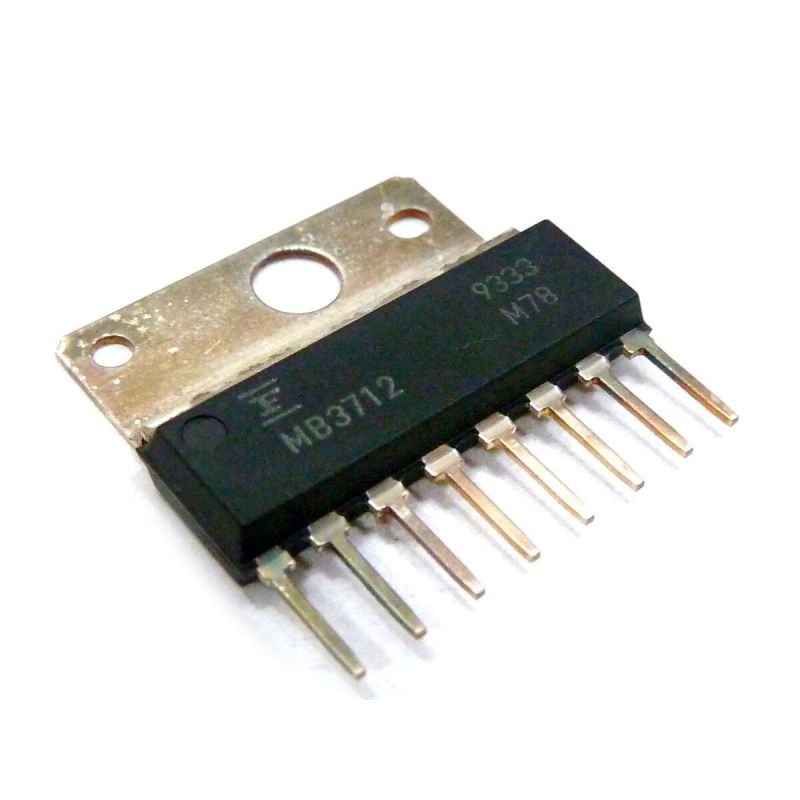 MB3712    IC, audio, linear. Audio out 18V 4.5Amp 5.7W