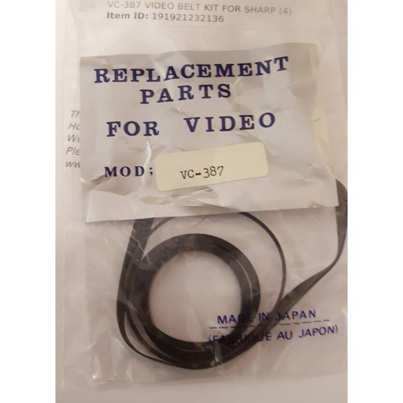 VC-387  VIDEO BELT KIT FOR SHARP (4)