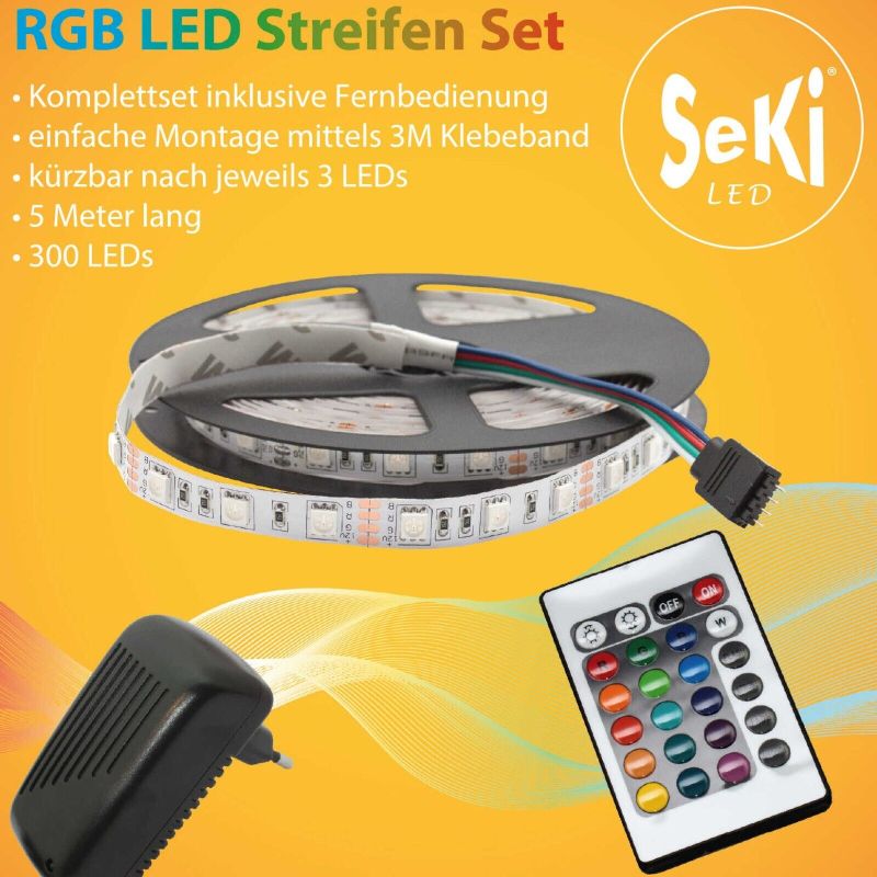 LED RGB Set 2 (RGB 300LEDs, Controller, Power Supply)