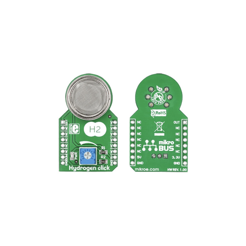 MIKROE-1629 Hydrogen click Gas Sensor mikroBus click Board for MQ-8