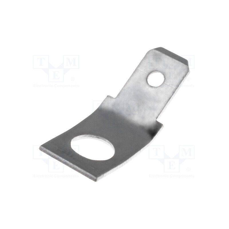  FS2257-5/NC   Terminal: flat; 6.3mm; 0.8mm; male; M5; screw; brass; angled 45°