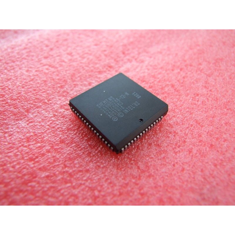 SAB80286-12-N Microprocessor, 16-Bit, 12.5MHz, NMOS, PQCC68