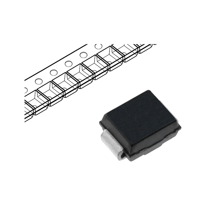 B250-13-F Diode: Schottky rectifying; SMD; 50V; 2A; SMB; reel,tape ( X2)