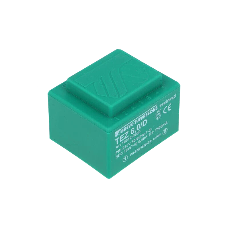 TEZ6/D230/12V Transformer: encapsulated; 6VA; 230VAC; 12V; 500mA;