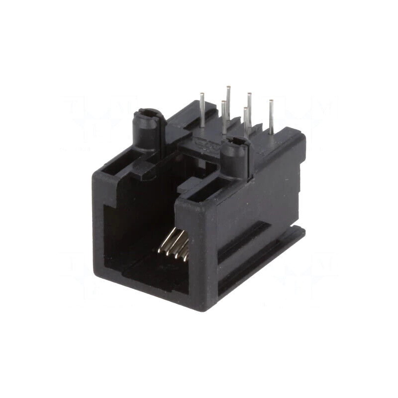 RJ12GLP-AMP  Socket; RJ12; PIN: 6; low profile; Layout: 6p6c; on PCBs; THT; 11.5