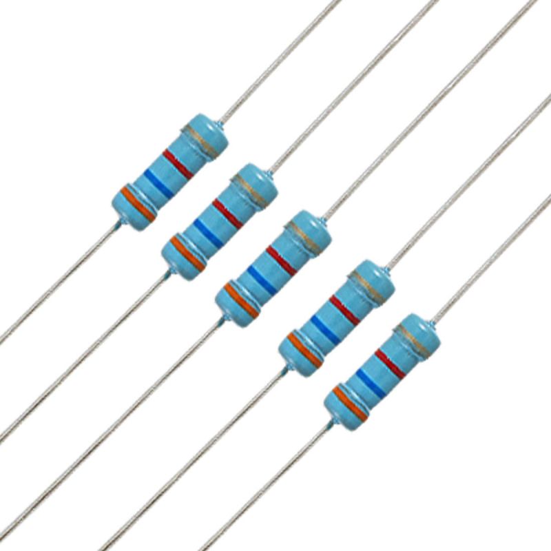  RESISTOR 6.8 KOhm 2W Carbon Film Resistor  5%  (LOT OF 5)