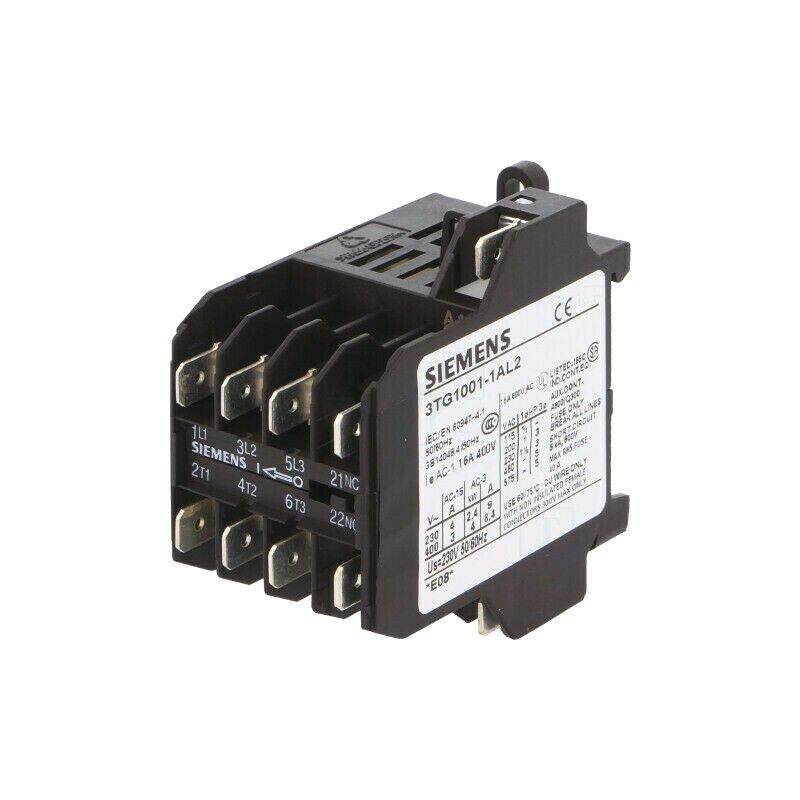 3TG1001-1AL2 Contactor: 4-pole; NC + NO x3; 230VAC; 8.4A; DIN,on panel; 3TG10 RO